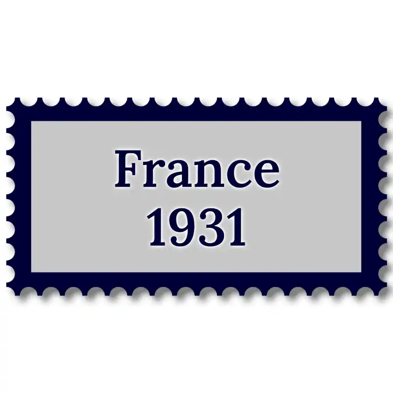 Bon Plan France 1931 année complète de timbres oblitérés.