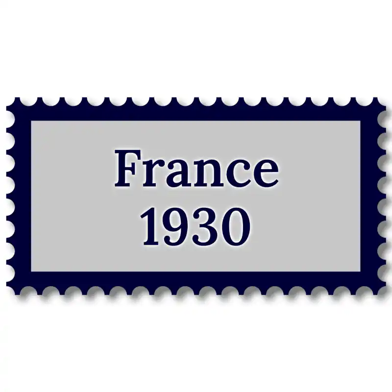 Promotion France 1930 année complète de timbres oblitérés.