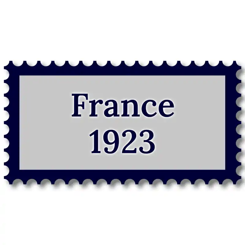 Quantité Limitée France 1923 année complète de timbres oblitérés.