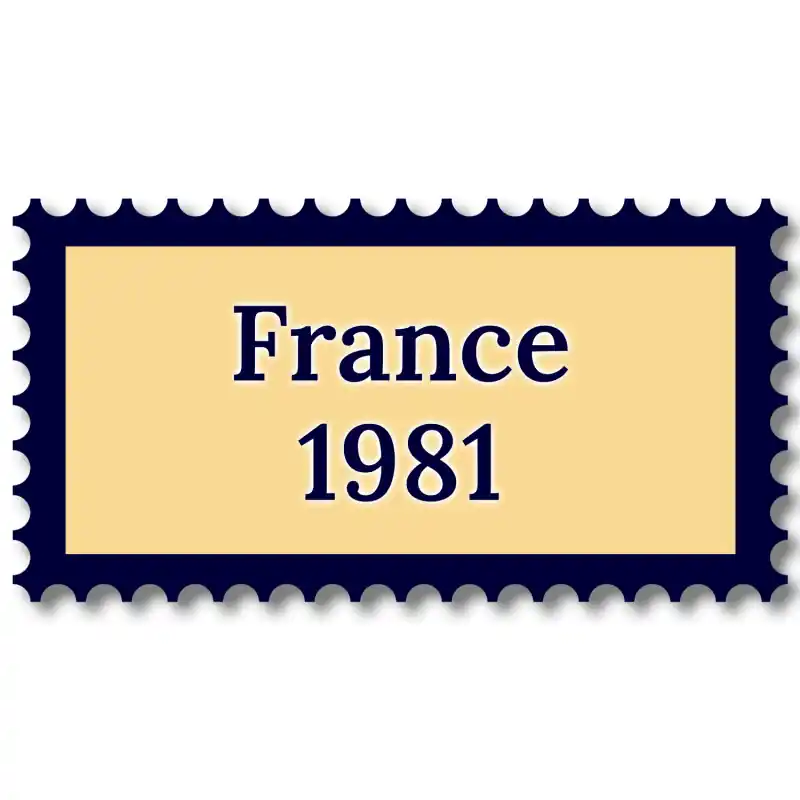 Livraison Mondiale France 1981 année complète de timbres neufs**.