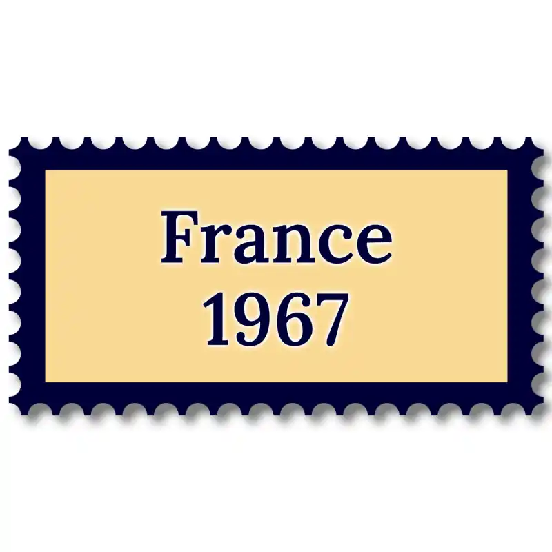 Prix Promo France 1967 année complète de timbres neufs**.