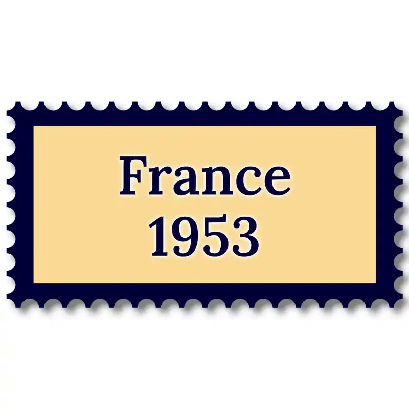 Pas Cher France 1953 année complète de timbres neufs**.