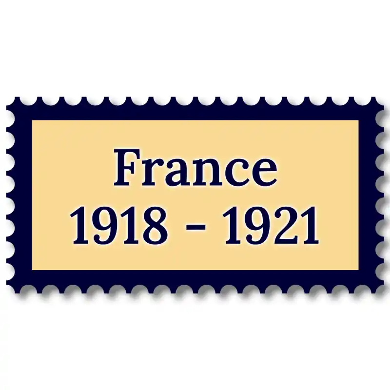 Nouvelle Collection France 1918-1921 années complètes de timbres neufs**.
