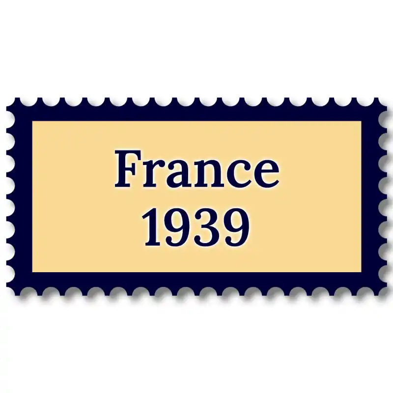 Bon Marché France 1939 année complète de timbres neufs**.