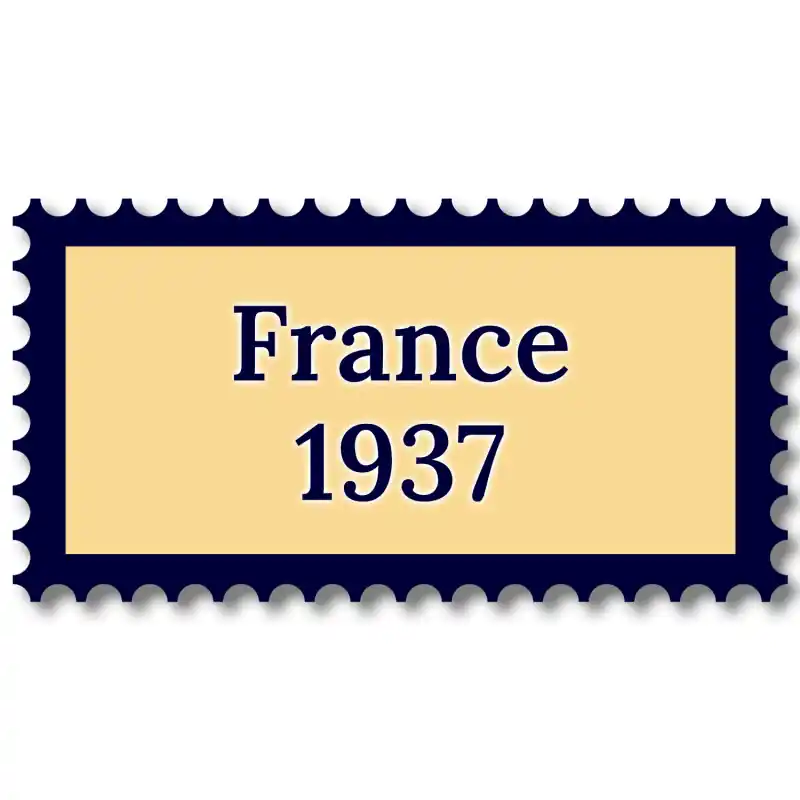 Nouvelle Collection France 1937 année complète de timbres neufs**.