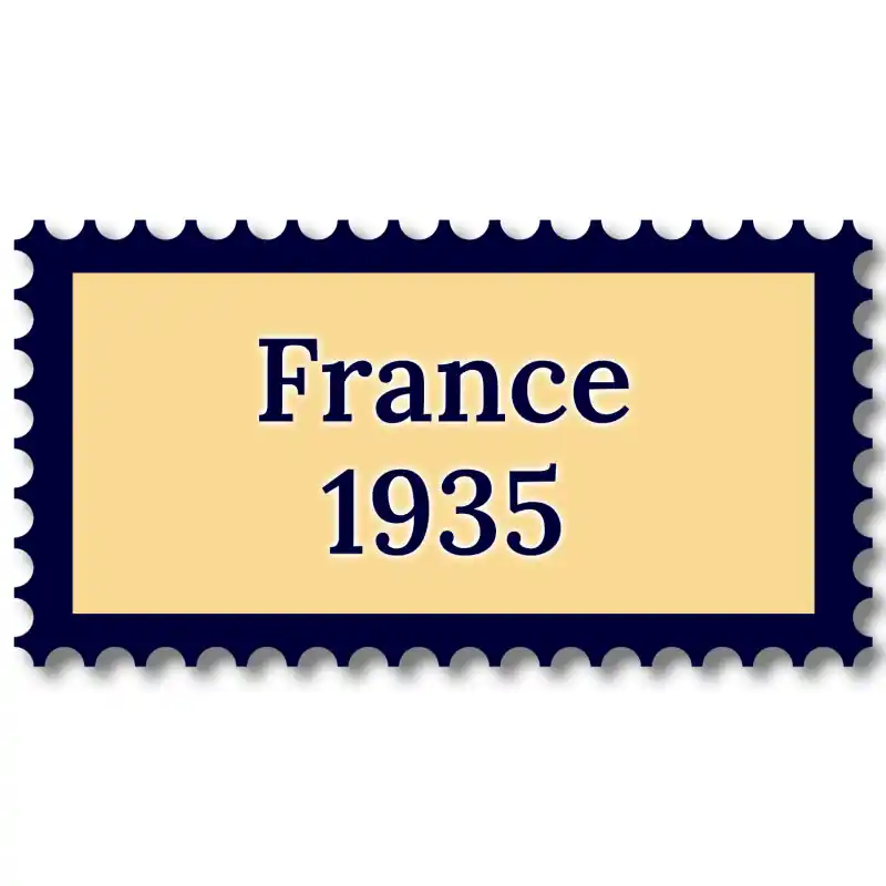 Quantité Limitée France 1935 année complète de timbres neufs**.