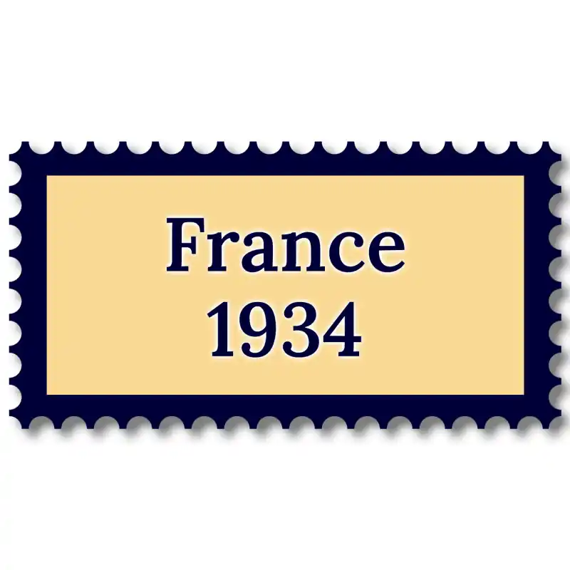Prix Bas France 1934 année complète de timbres neufs**.