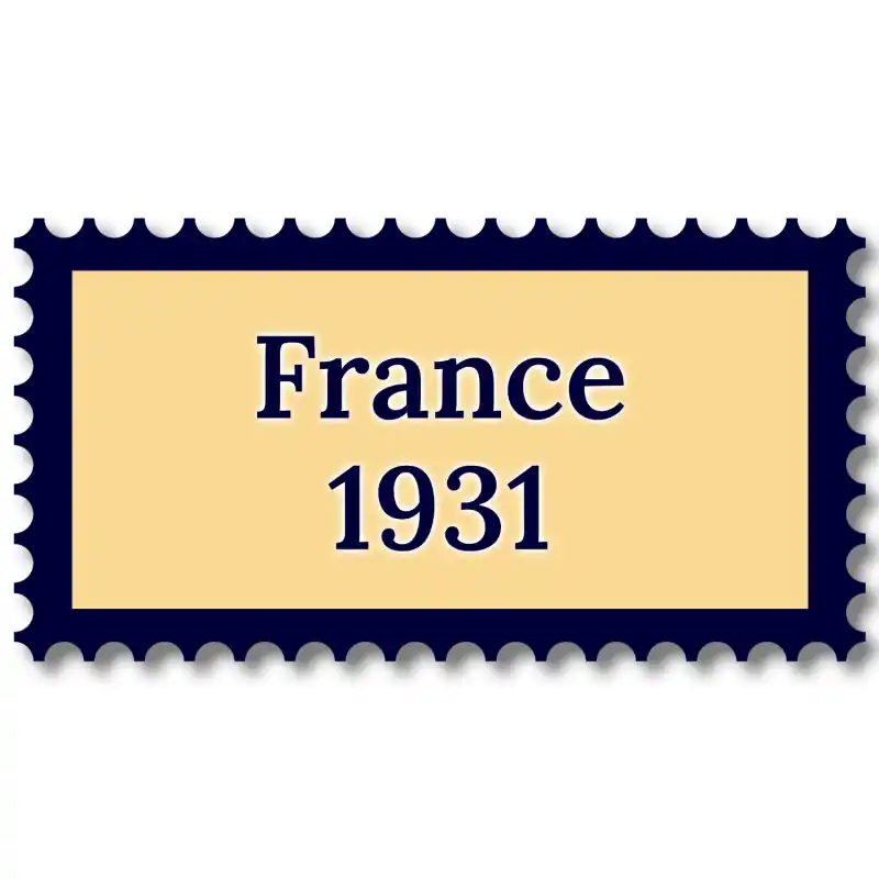 Bon Marché France 1931 année complète de timbres neufs**.
