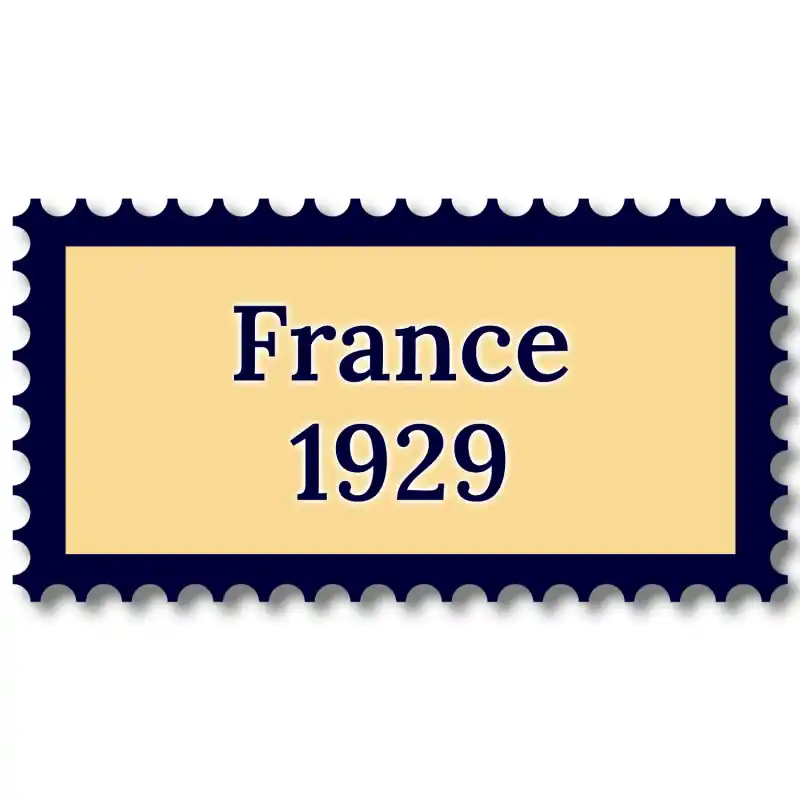 Vente Directe France 1929 année complète de timbres neufs**.