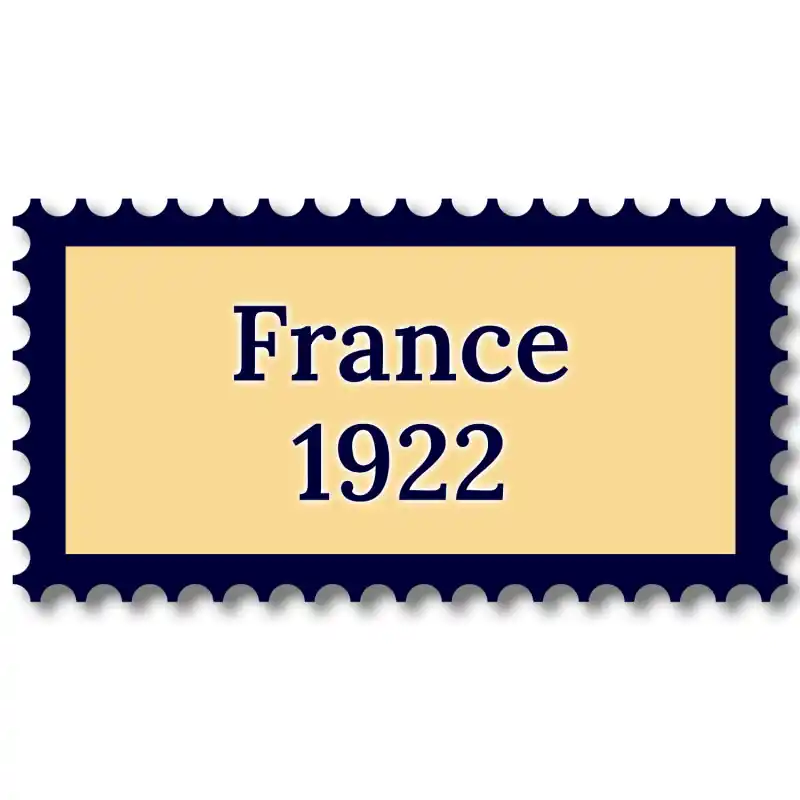 Nouvelle Collection France 1922 année complète de timbres neufs**.