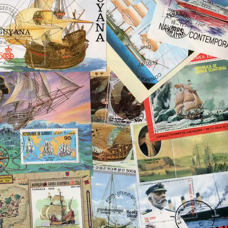 Bateaux 25 blocs-feuillets de timbres thématiques. Jusqu’à Épuisement Des Stocks