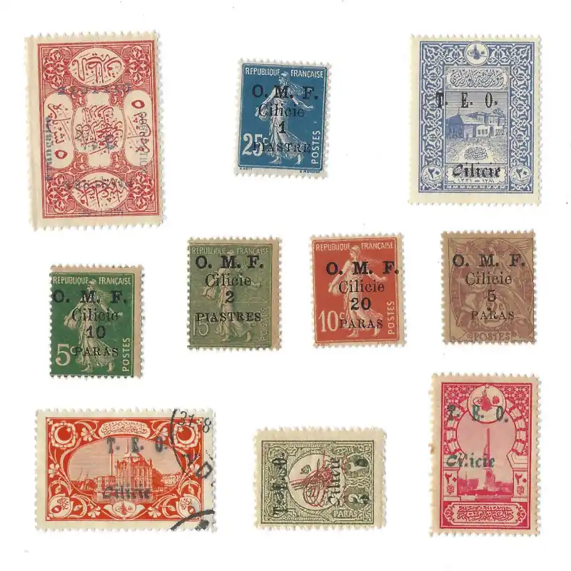 Cilicie 10 timbres de collection tous différents. Offre Spéciale