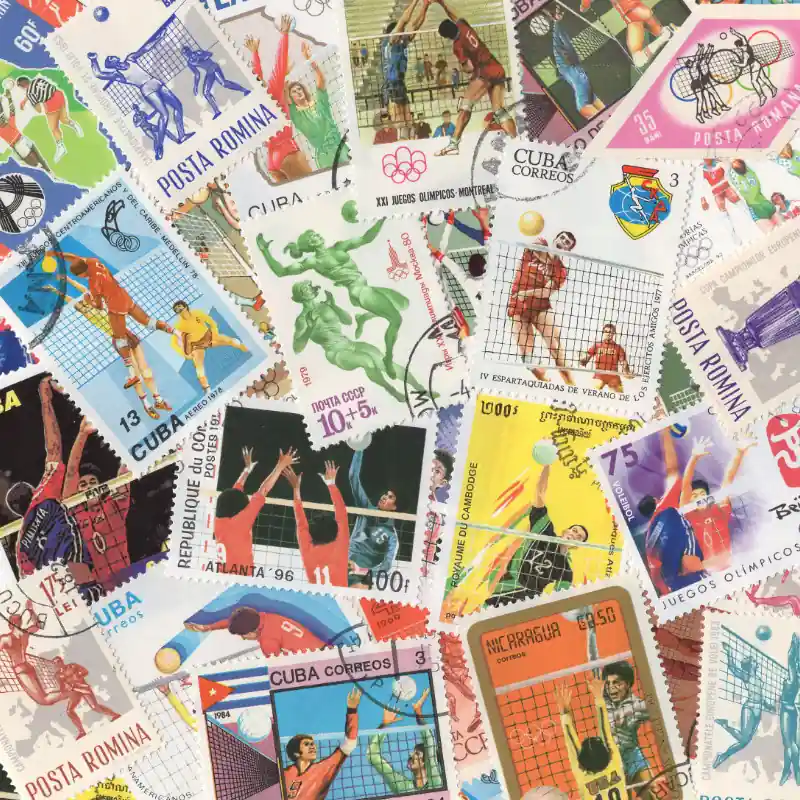 Populaire Volleyball 25 timbres thématiques tous différents.