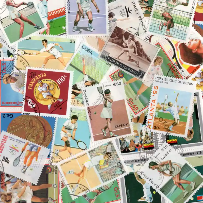 Original Tennis 25 timbres thématiques tous différents.