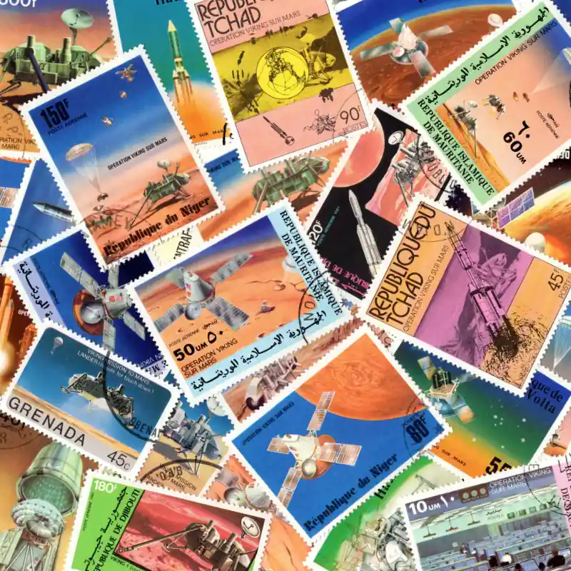 Opération Viking 25 timbres thématiques tous différents. Populaire