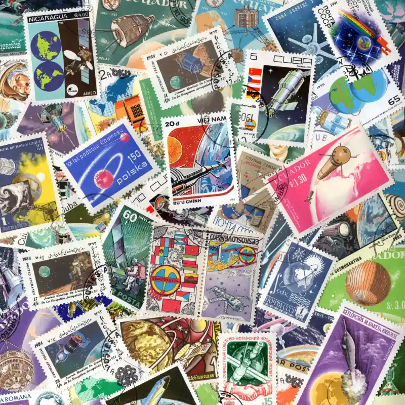 Planète Terre 50 timbres thématiques tous différents. Commande En Gros