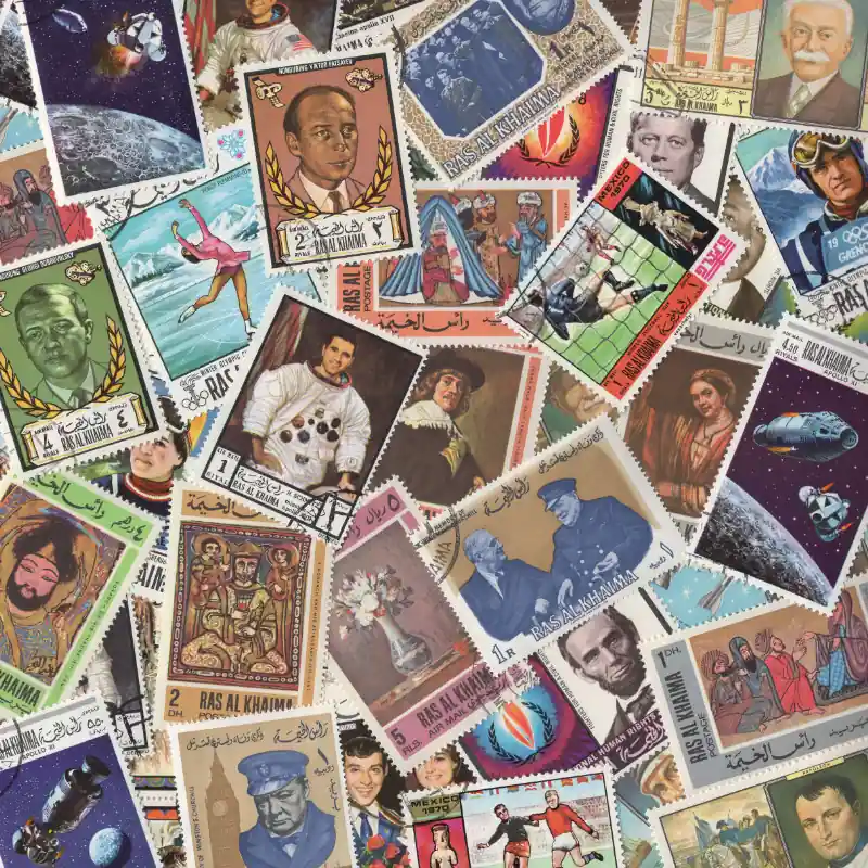 Ras Al Khaïma timbres de collection tous différents. Petit Prix