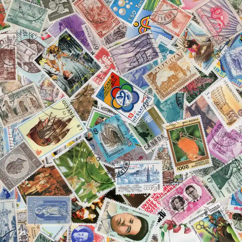 Produit De Marque Tous pays timbres de collection grands formats tous différents.