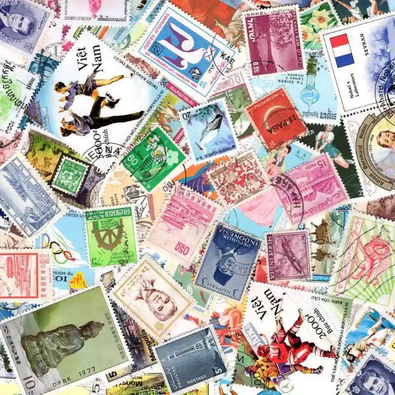 Asie timbres de collection tous différents. Dernière Chance