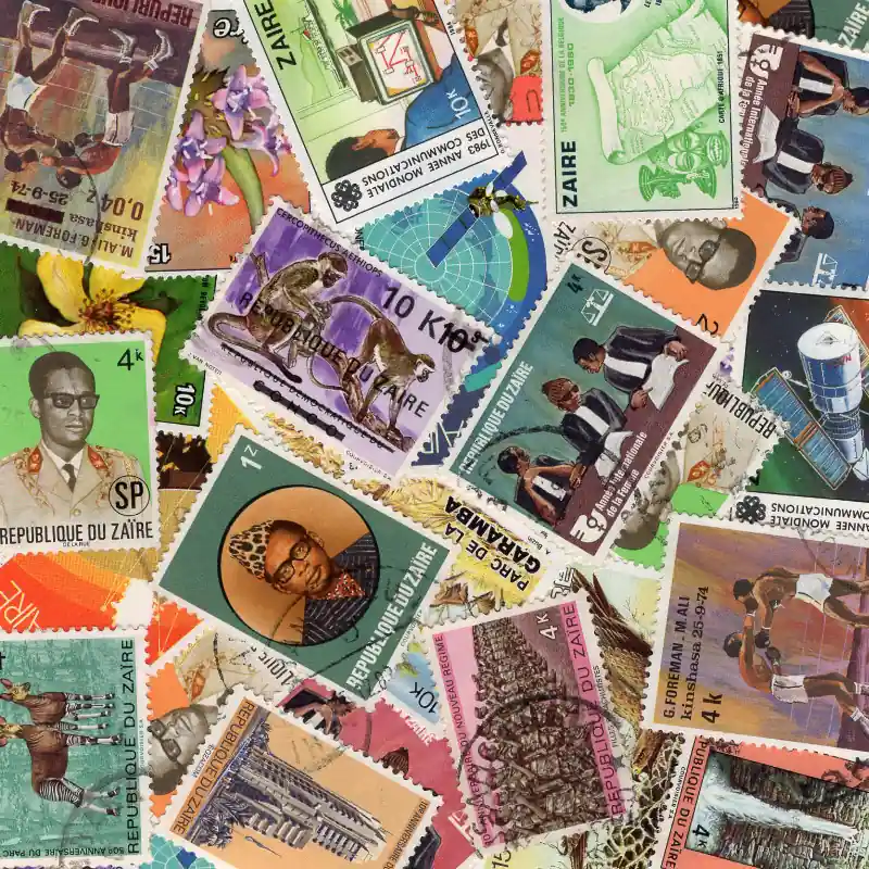Zaïre timbres de collection tous différents. Tendance
