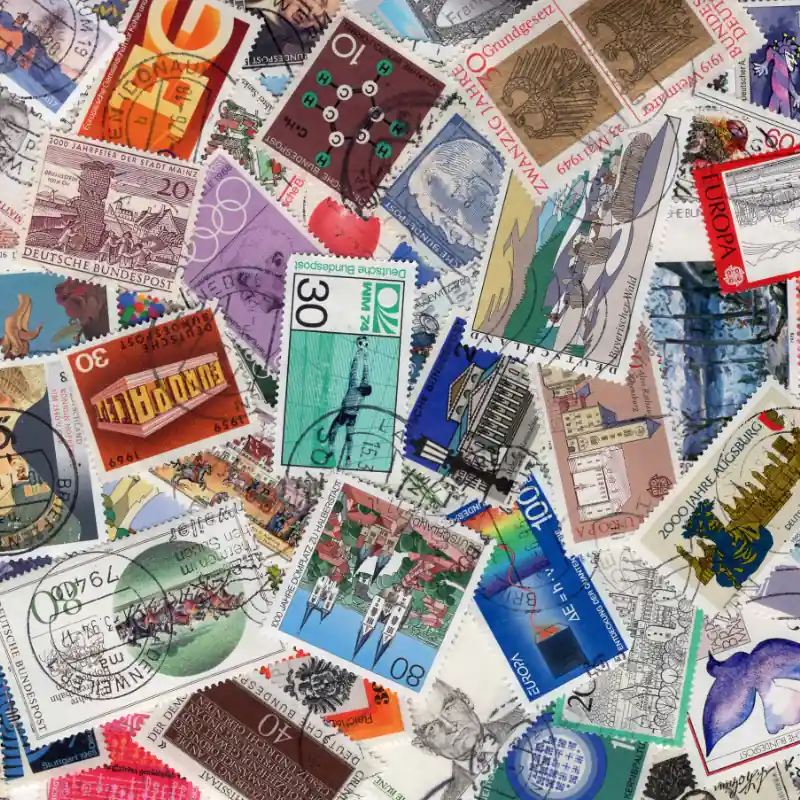 Petit Prix Allemagne de l'Ouest timbres de collection commémoratifs.