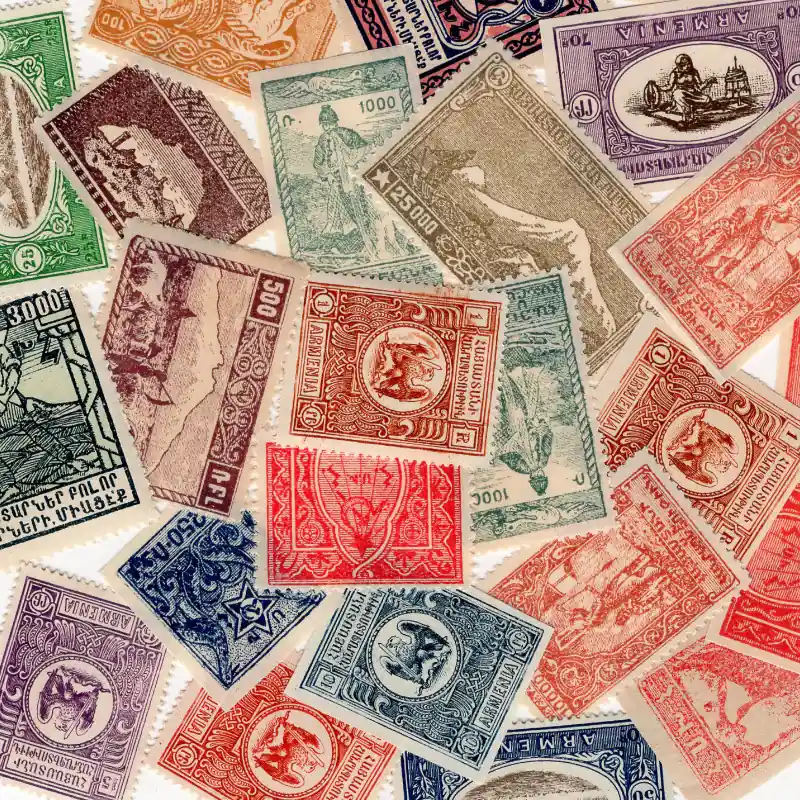 Acheter En Ligne Arménie 25 timbres de collection tous différents.
