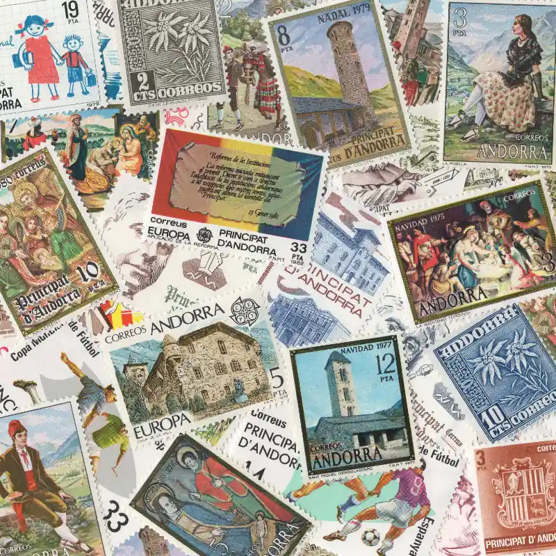 Andorre Espagnol timbres de collection tous différents. Vente Flash