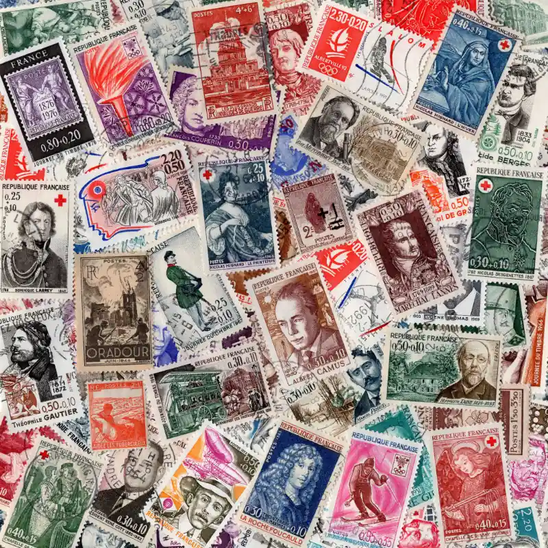 Timbres de France surtaxés tous différents. Commander Maintenant