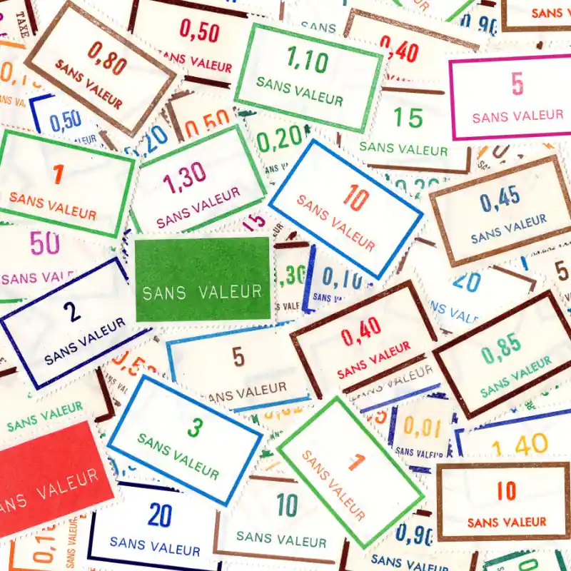 50 timbres de France fictifs neufs tous différents. Produit De Marque