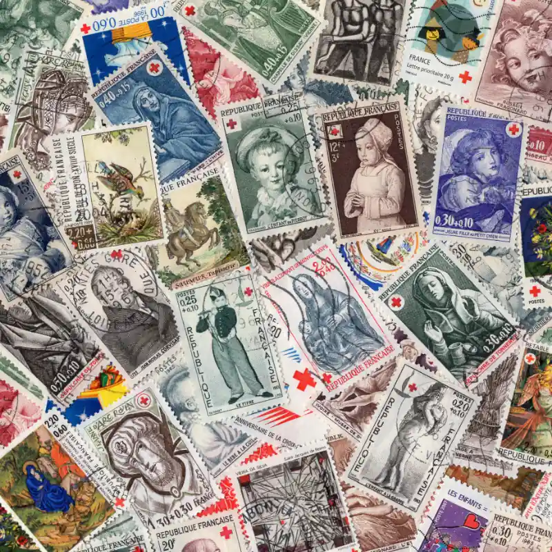 Timbres de France Croix-Rouge tous différents. Commander Maintenant