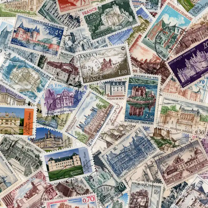 Acheter Direct Timbres de France thématiques Châteaux tous différents.