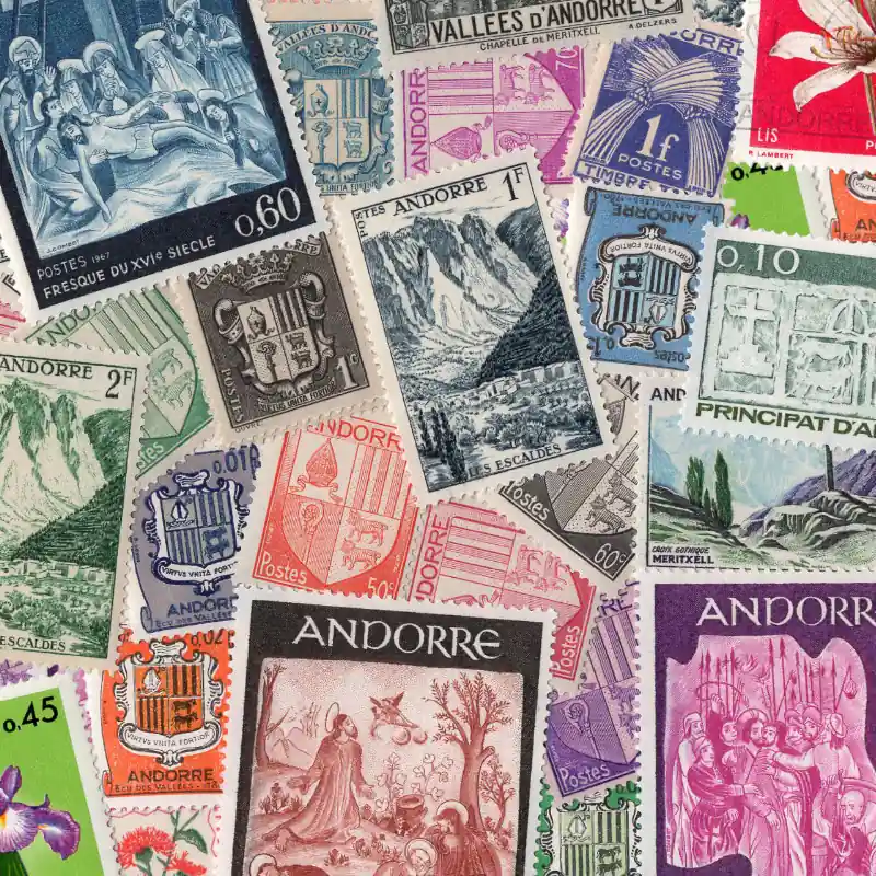 Andorre Français timbres de collection tous différents. Populaire