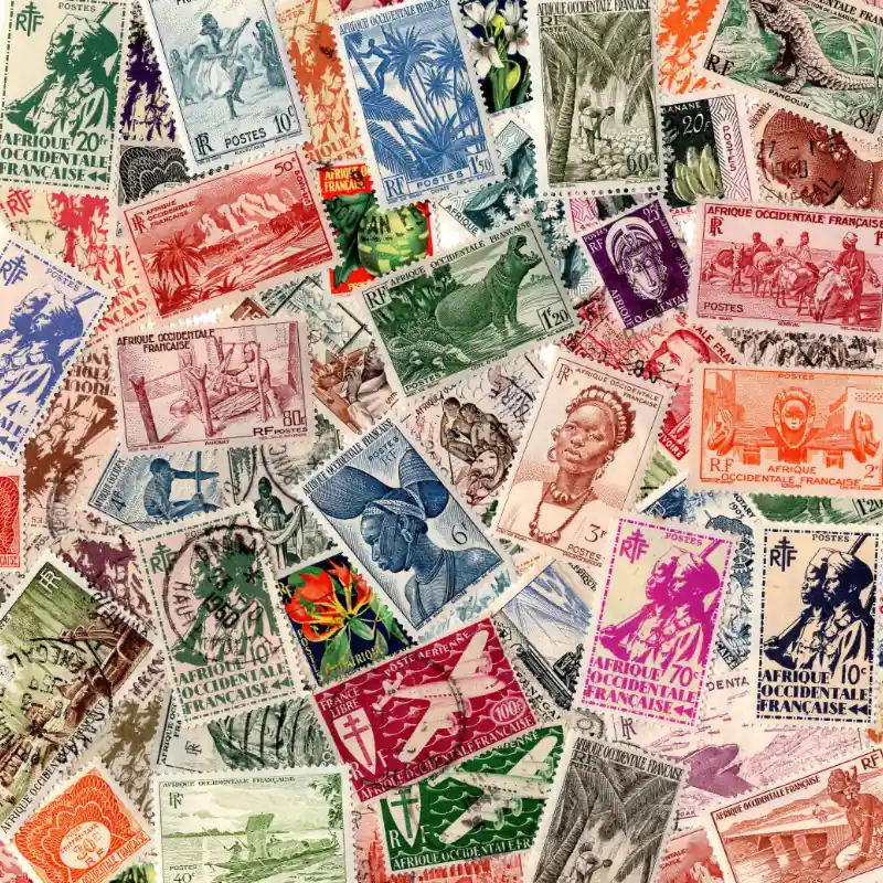 Afrique Occidentale Française timbres de collection tous différents. Nouvel Arrivage