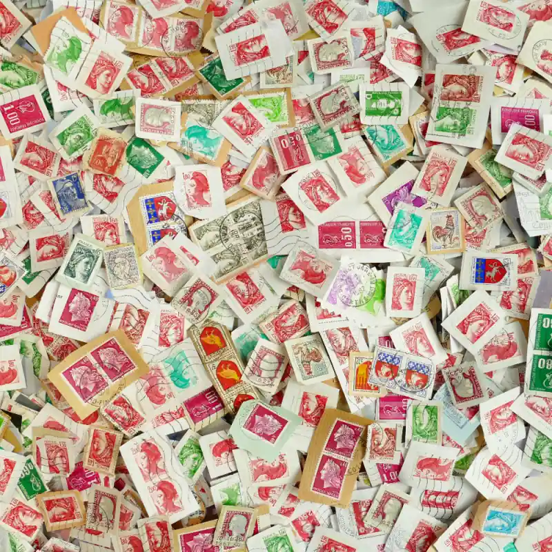 Timbres de France petits formats sur fragments au kilo. Meilleur Choix