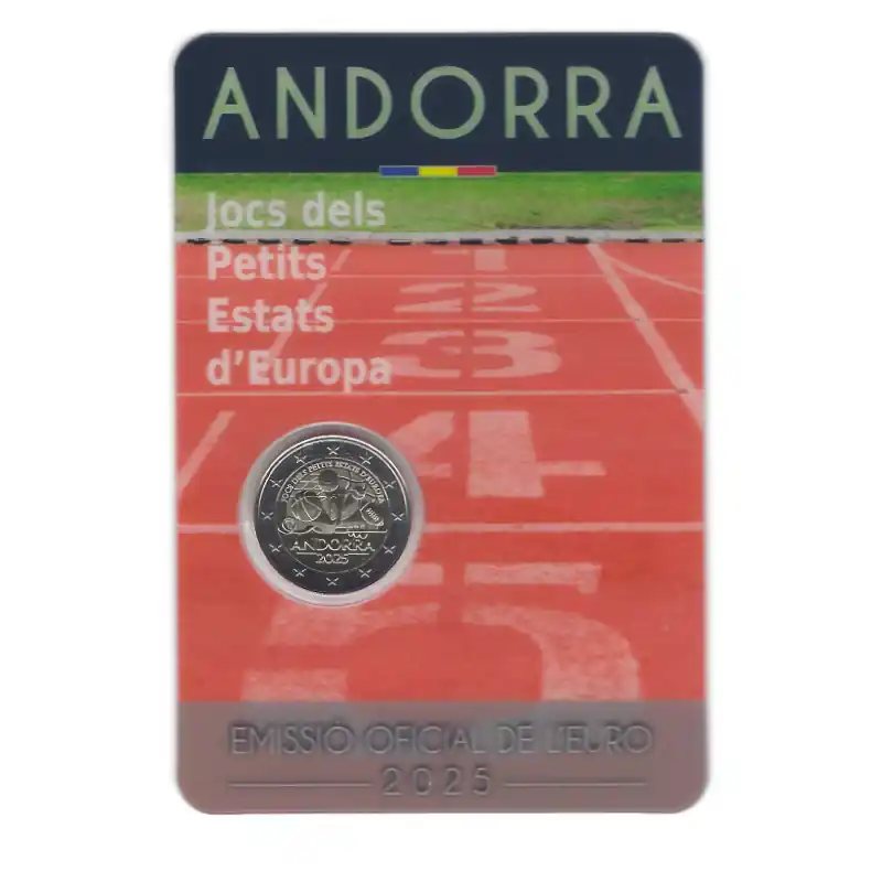 Promotion Saisonnière 2 euros commémorative Andorre 2025 BU - Jeux des petits États d’Europe.