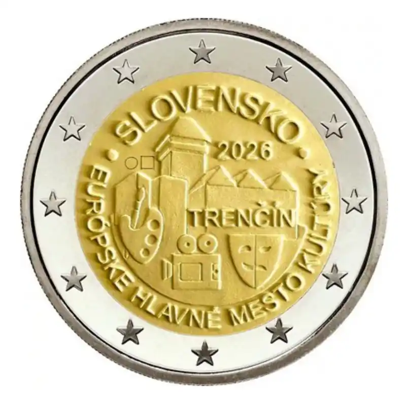 Pas Cher 2 euros commémorative Slovaquie 2026 - Trenčín.