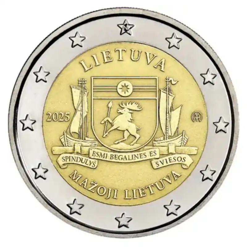 Livraison Express 2 euros commémorative Lituanie 2025 - Mažoji Lietuva.