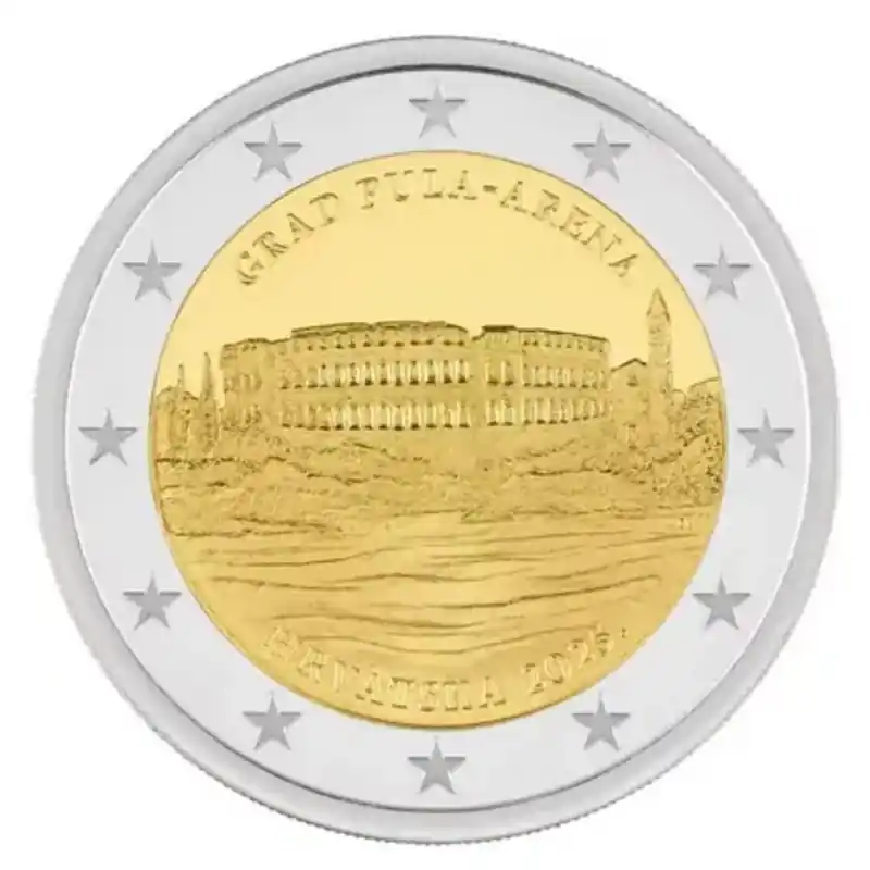 Achetez Aujourd’hui 2 euros commémorative Croatie 2025 - L’Arène de Pula.