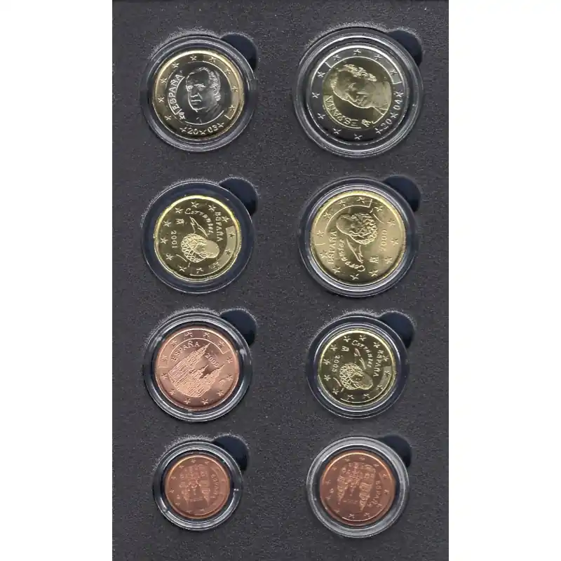 Affaire À Saisir Série complète pièces 1 cent à 2 euros Espagne UNC.