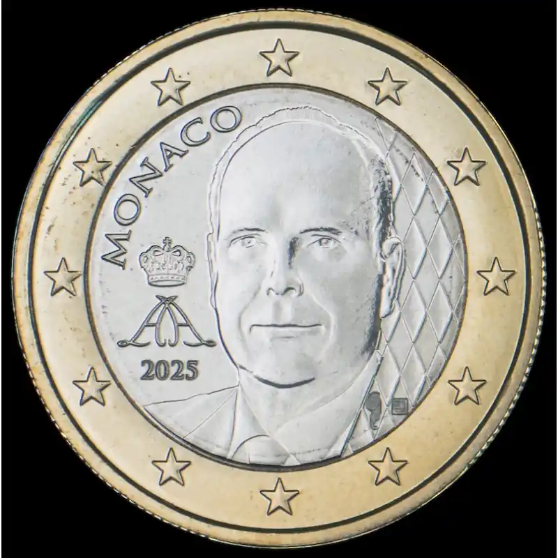 1 euro Monaco 2025 nouvelle face nationale - Albert II. Acheter Direct