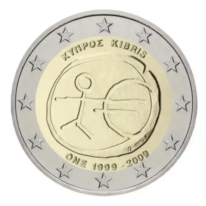 2 euros commémorative Chypre 2009 - UEM. Promotion Saisonnière