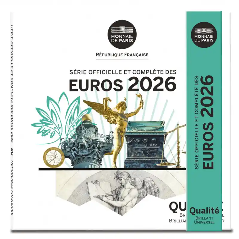 Coffret série monnaies euro France 2026 BU - Monnaie de Paris. Livraison Mondiale