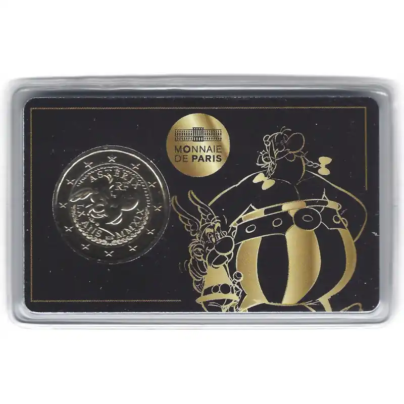 2 euros commémorative coincard BU France 2019 - Astérix et Obélix. Prix Promo