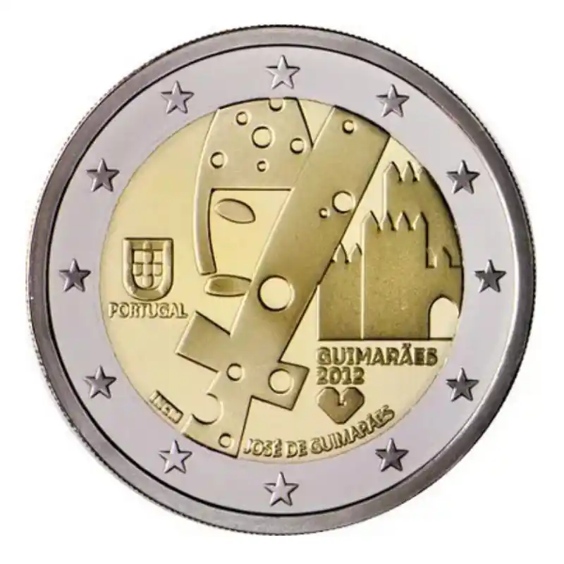 2 euros commémorative Portugal 2012 - Guimarães. Vente Directe