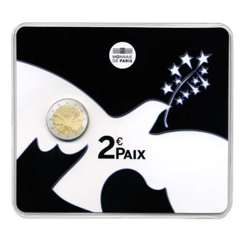 Usine Directe 2 euros commémorative coincard BU France 2015 - La paix en Europe.
