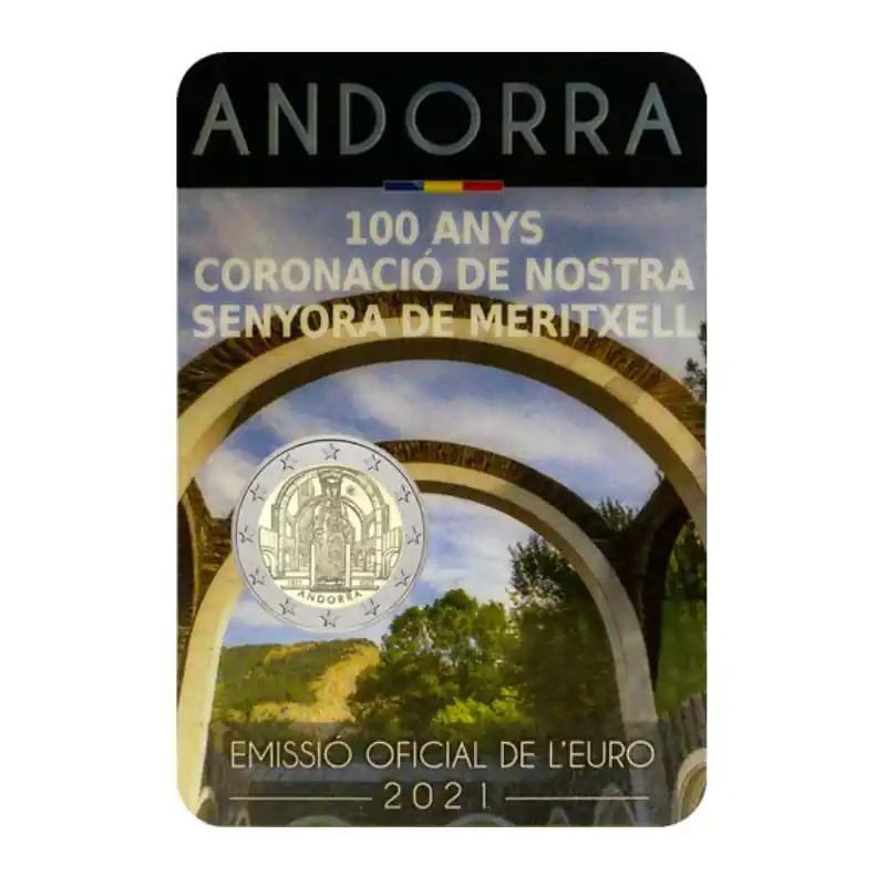 Affaire À Saisir 2 euros commémorative Andorre 2021 BU - Notre-Dame de Meritxell.