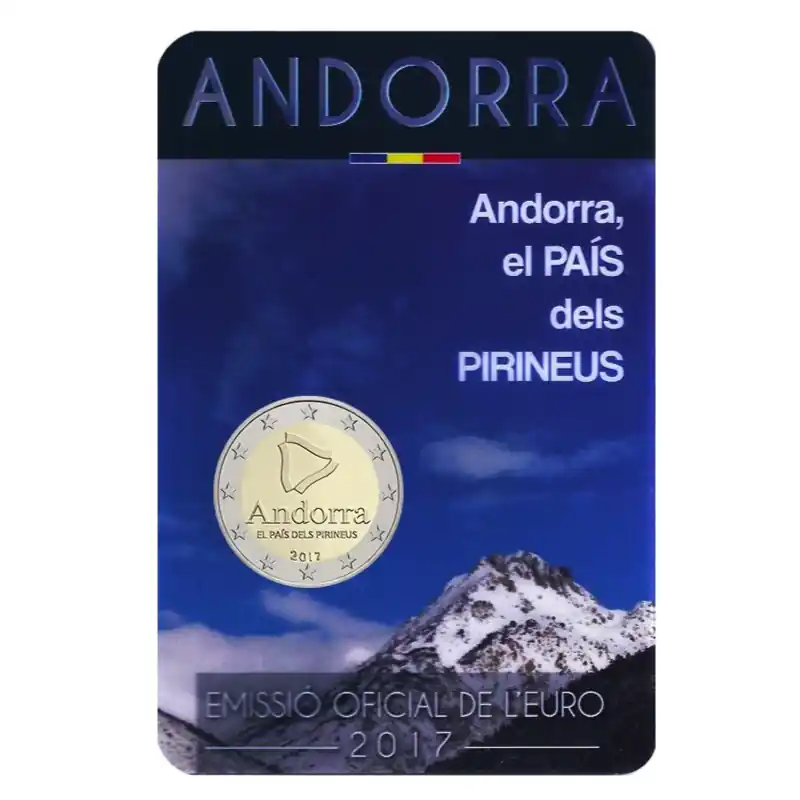 2 euros commémorative Andorre 2017 BU - Le pays des Pyrénées. Commander Maintenant