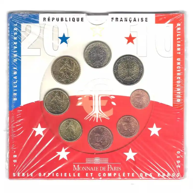 Coffret série monnaies euro France 2010 BU - Monnaie de Paris. Dernière Chance