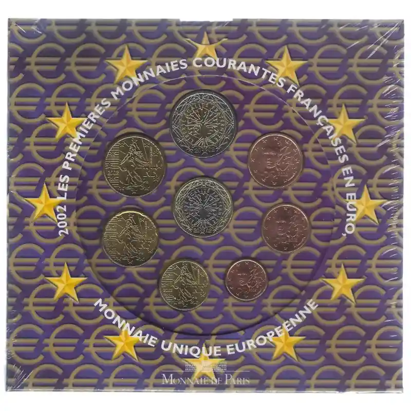 Meilleure Qualité Coffret série monnaies euro France 2002 BU - Monnaie de Paris.
