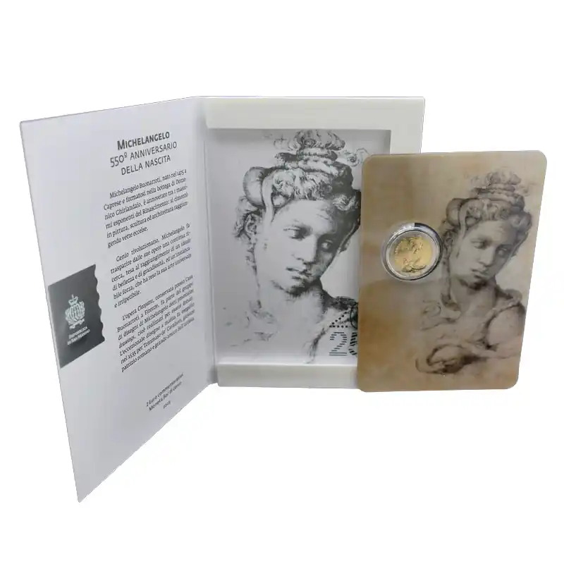 En Vogue 2 euros commémorative Saint Marin 2025 - Michel-Ange en coffret BU.